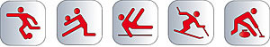sports athletes symbols; CLICK TO ENTER