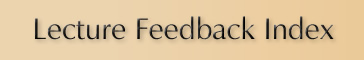 Essential Fatty Acid Lecture Feedback