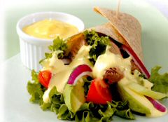 Udo's Oil: Tuna & Avocado Salad Wrap